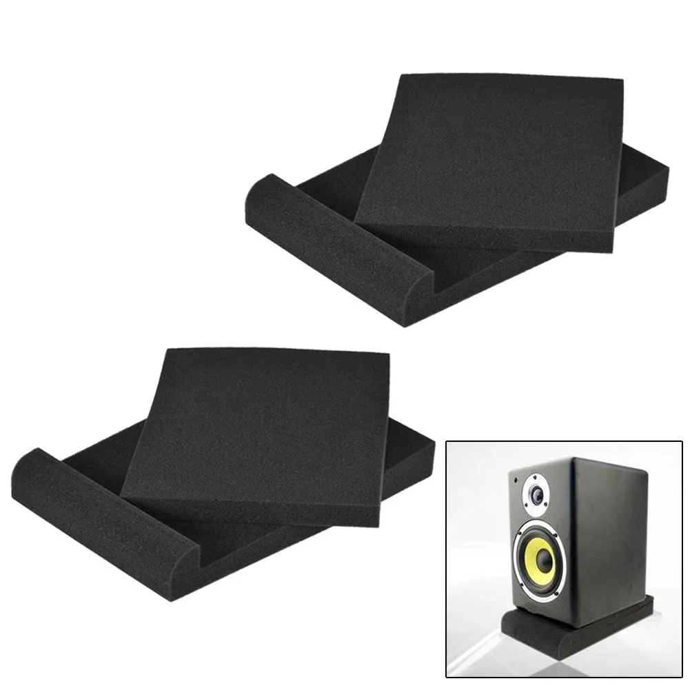 

4Pcs Acoustic Studio Monitor Isolation Speaker Foam Pads High Density Acoustic Sponge Foam Anti Vibration Non-slip Pads Mats