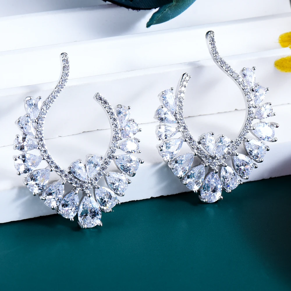 GODKI желтый микро CZ инкрустация Восход кубический циркон женские обручальные