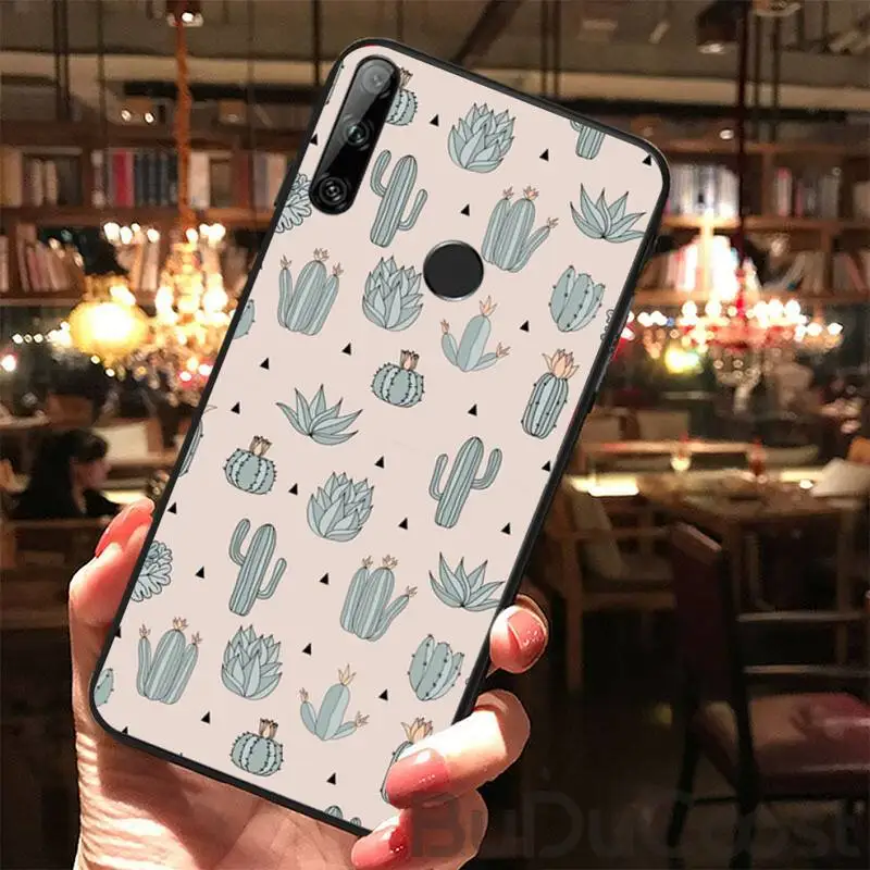 Роскошный чехол С КАКТУСОМ для телефона Huawei Y5 Y6 Y7 Y9 Prime Pro II 2019 2018 Honor 8 8X 9 Lite View9 |