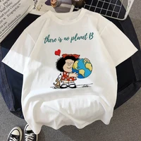 mafalda cartoon fashion print t shirt womens t shirt ladies casual harajuku graphic t shirt short sleeve kawaii tshirt female