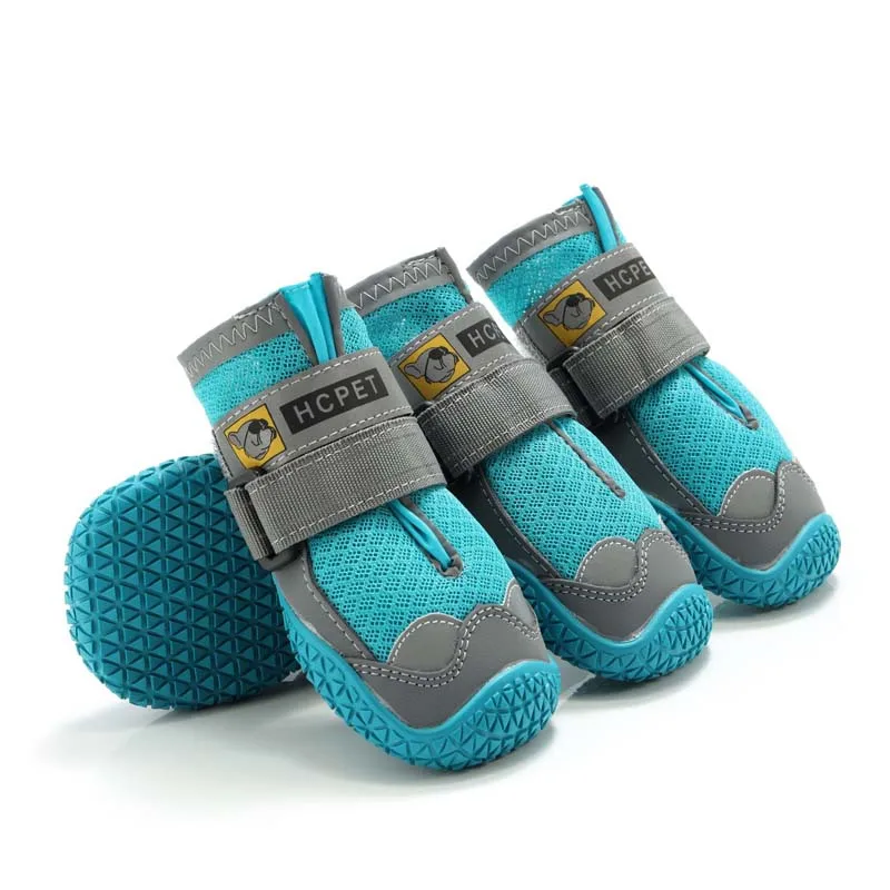 Летняя дышащая обувь для собак 4 шт./компл. светильник кие Нескользящие кроссовки