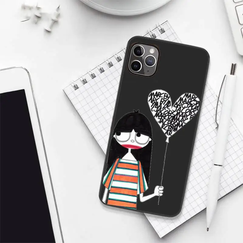 

Design Fashion cartoon gir funny lovely Phone Case for iPhone 7 8 11 12 Pro X XS XR Samsung A S Note 9 10 21S 71 Plus pro Max