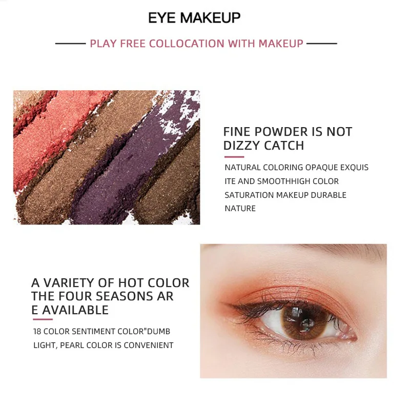 16 Цвета тени для век пластины матовые мерцающие Водонепроницаемый легко