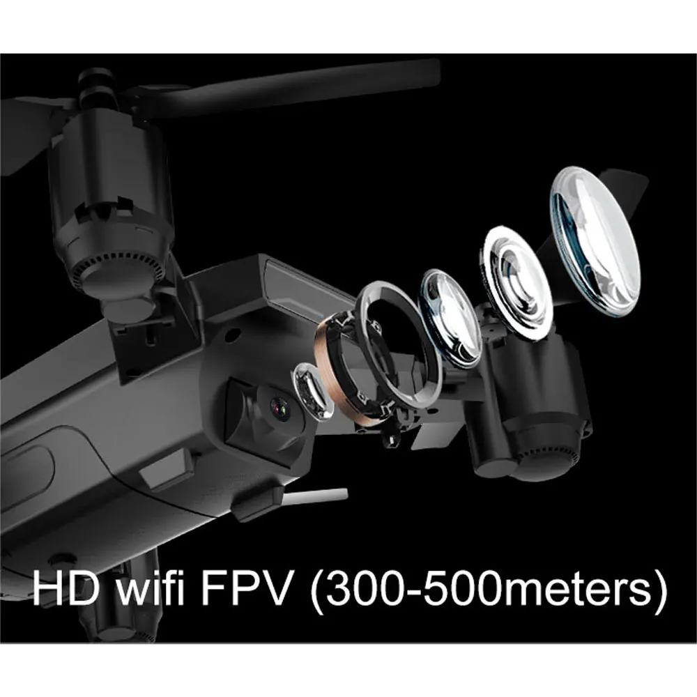 Профессиональный радиоуправляемый Дрон с GPS и камерой 1080P HD складной