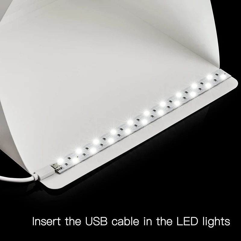 Складной светильник тбокс для фотостудии софтбокс со светодиодной подсветкой