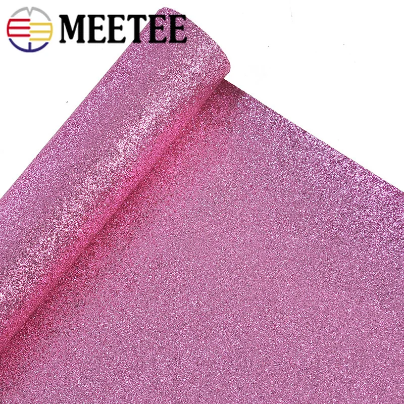 Meetee 50*138 см блестящая искусственная кожа ткань для шитья сделай сам сумка обувь