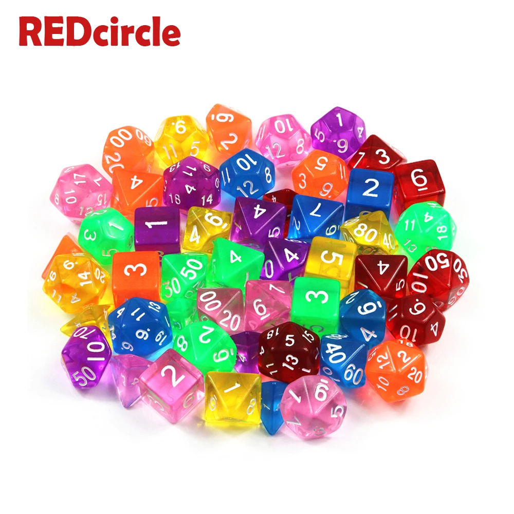 Горячая Распродажа Candy Die 7 шт./компл. прочный Набор игральных костей в старинном