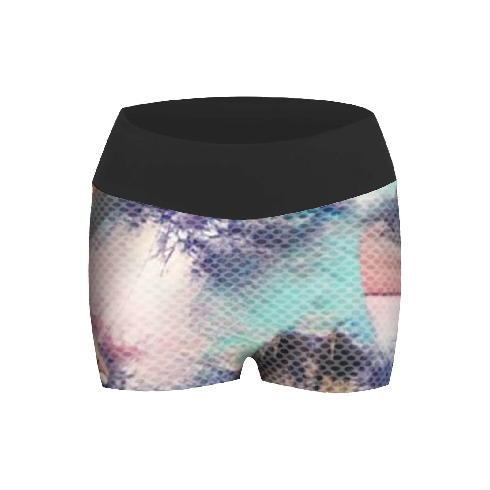 

Seamless Women Shorts Hip High Waist Tie-dyed Print Running Lifting Fitness Sports Shorts Summer Ladies Running Shorts Leggings