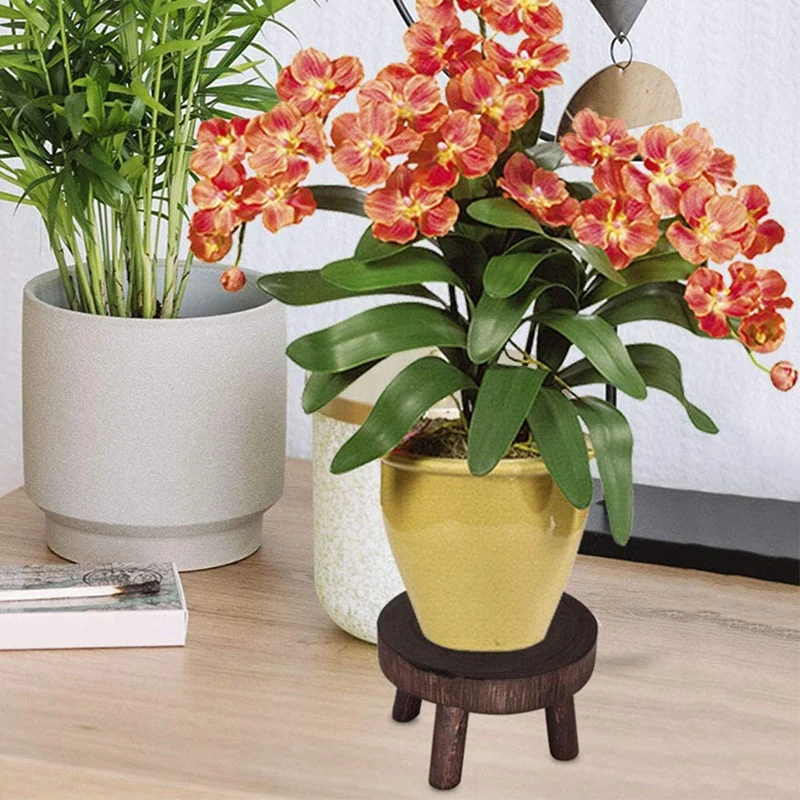 

Stump Stool Flower Pot Stand (Without Flower Pot),Pot Plant Stand-3Pcs