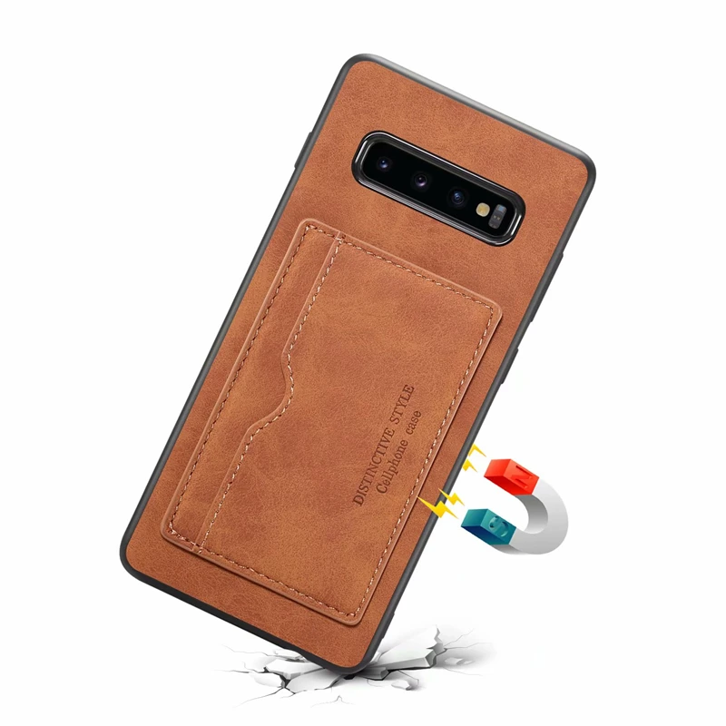 Чехол-подставка для телефона с держателем карт samsung Galaxy S10 Note 10 Plus 5G роскошный