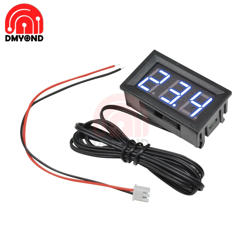 Temperature Sensor Module Meter Detector With Sensors Probe DC 5-12V 0.56&quot Thermometer LED Digital Tester Panel Gauge -50-110 C |
