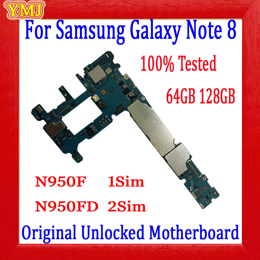 

Материнская плата 64 ГБ 100% протестирована для Samsung Galaxy Note 8 N950F N950FD оригинальная разблокированная логическая плата бесплатная доставка
