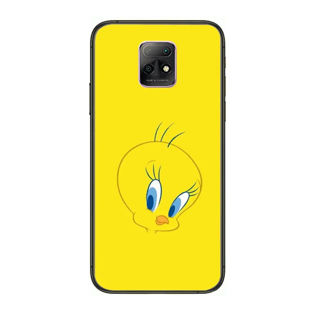 

Tweet Cartoon Phone Case For XiaoMi Redmi 10X 9 8 7 6 5 A Pro S2 K20 T 5G Y1 Anime Black Cover Silicone Back Pretty