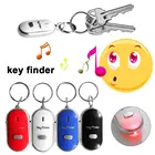 Горячая анти-потерянный Smart Key Finder найти брелок для ключей с локатором свистки звуковой сигнал Управление светодиодный фонарь Портативный искатель автомобильных ключей