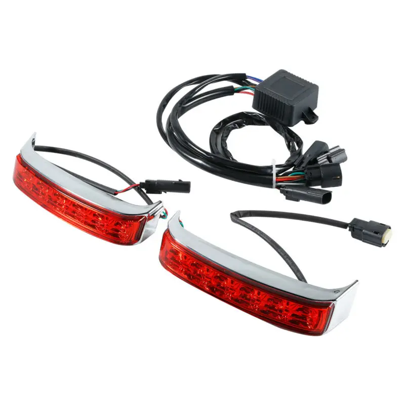 Светодиодный светильник для седельной сумки для Harley Road Electra Street Glide Ultra Classic Limited 14-19 FLHTCU FLHTK FLHTKL