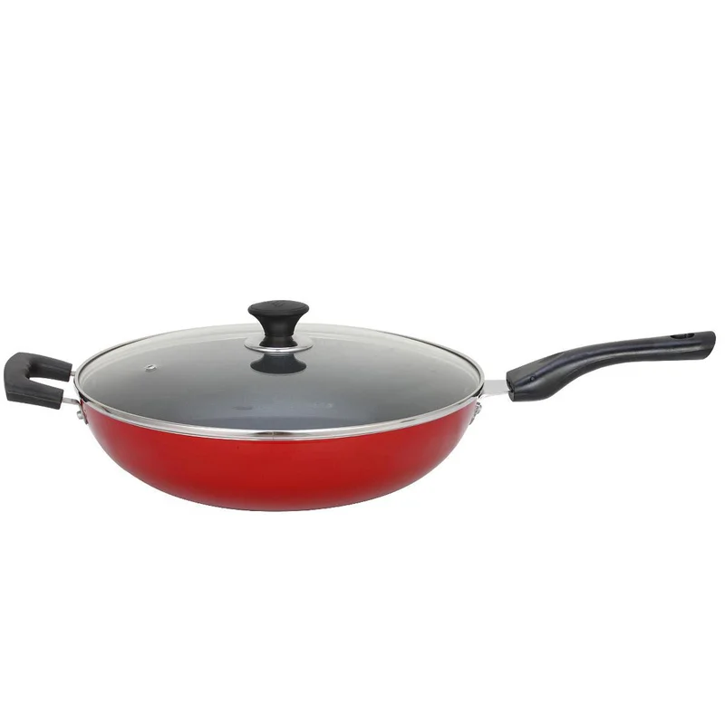 

Wok Non-stick Wok with Wok Pan 34cm Large Wok Large Non-stick Wok Frying Pan Pots and Pans Wok Pan Cookware Kitchen Pan Cookware