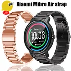 Ремешок металлический для xiaomi mibro air, быстросъемный браслет из нержавеющей стали с защитной пленкой для экрана