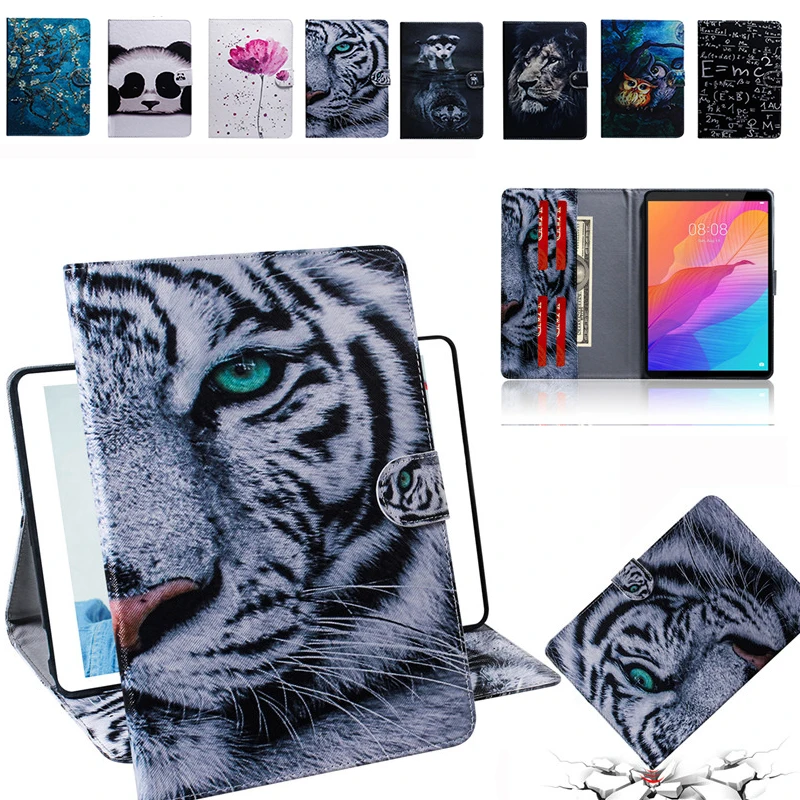 Чехол Funda для Huawei MatePad T8 чехол из искусственной кожи с изображением животных
