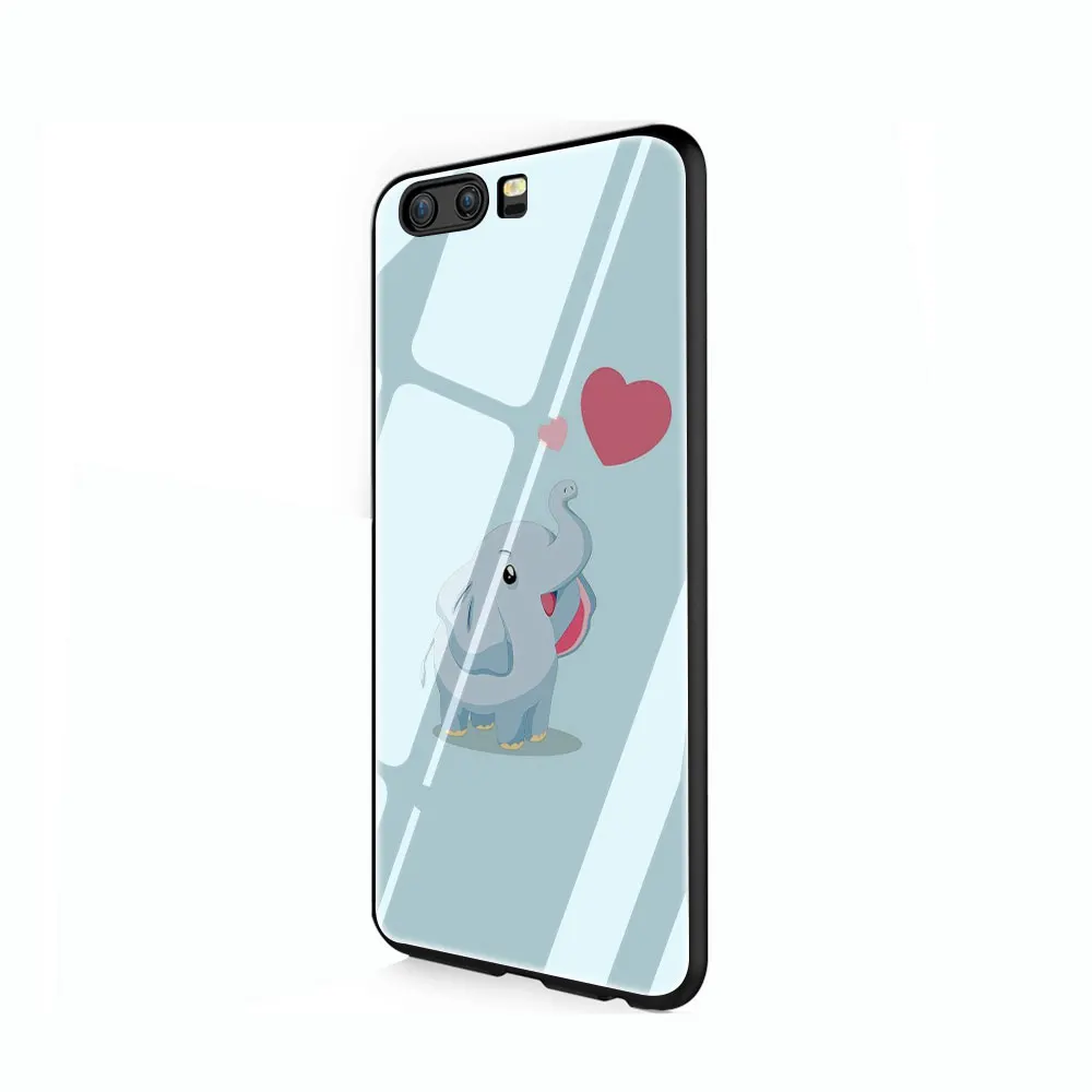 G8 Милый чехол из закаленного стекла Dumbo чехол для Huawei P10 P20 P30 mate 20 Honor 9 10 Lite Pro 7A 8X P Smart - Цвет: G8