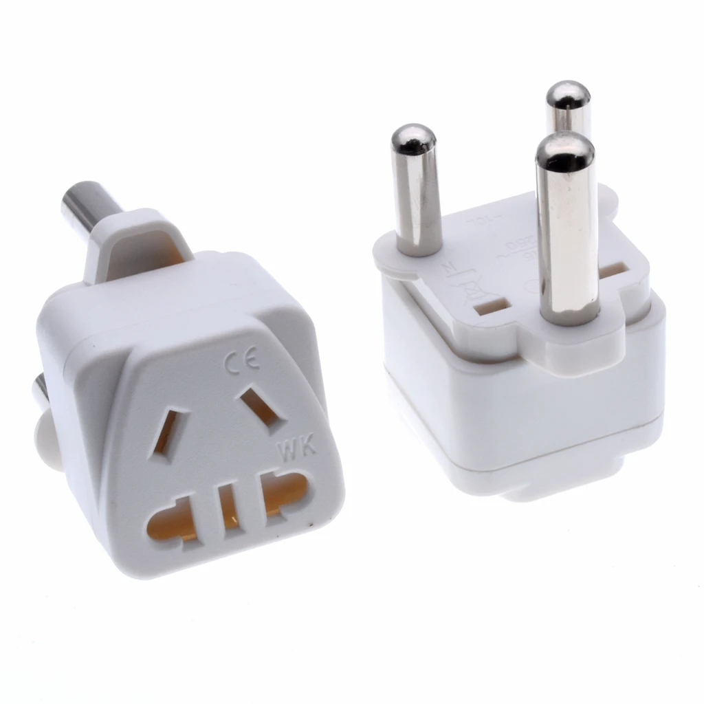 Южной Африки штекер адаптера для путешествия (Тип м)-1 пакет с заземлением (WK-010L) 250V