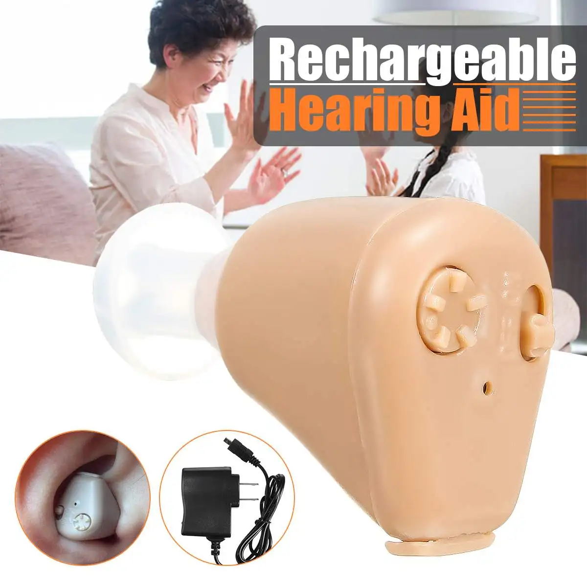 

Высококачественный перезаряжаемый миниатюрный слуховой аппарат усилитель звука уха слуховые аппараты крошечный голосовой аппарат переза...