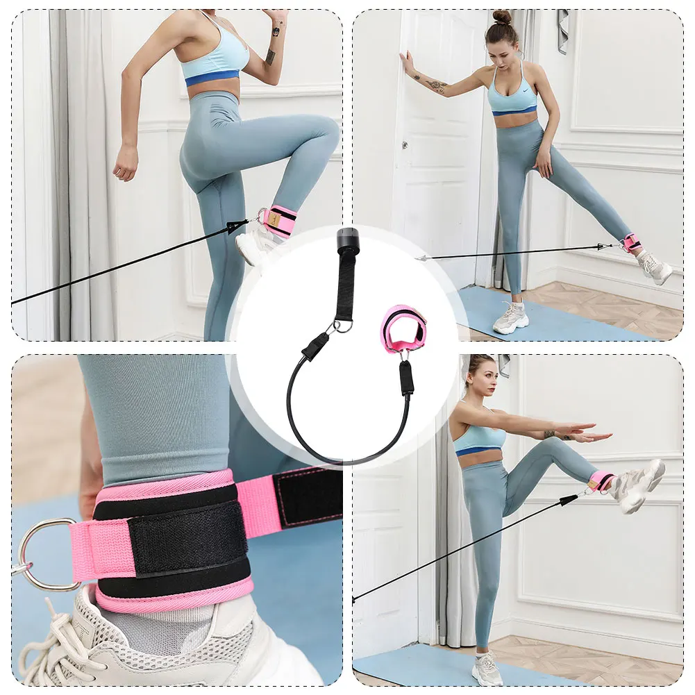 

Fitness Door Resistance Bands Pull Rope To Train Your Legs Buttocks Elastic Ankle Straps Buckle Ankle Strap Build Perfect Body