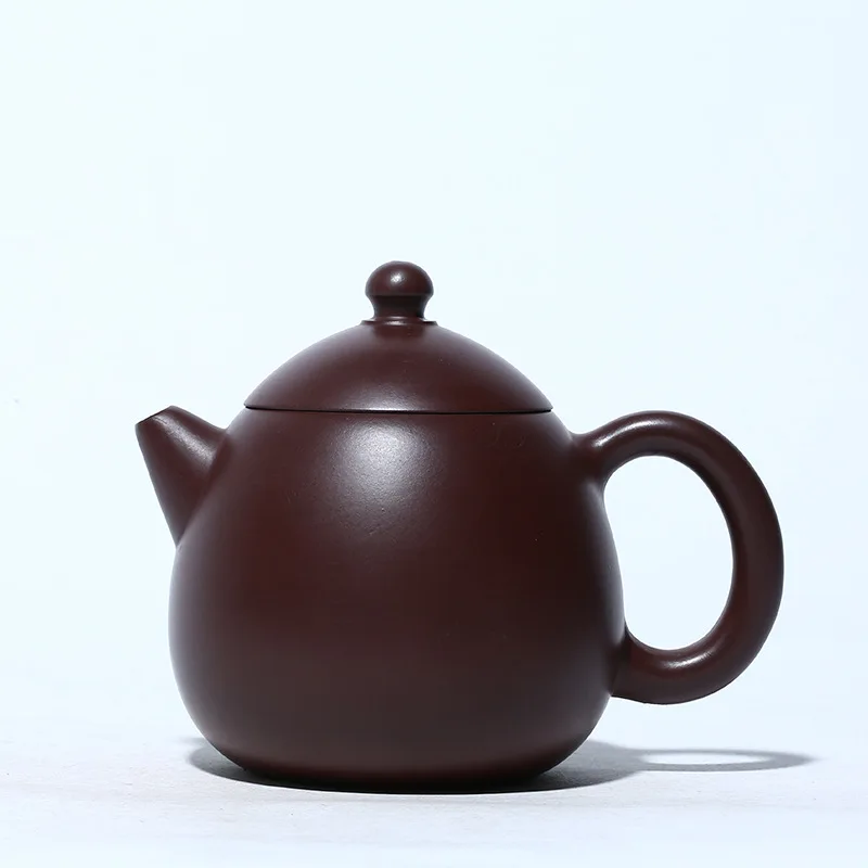 

Yixing purple clay teapot master handmade dragon egg teapot
