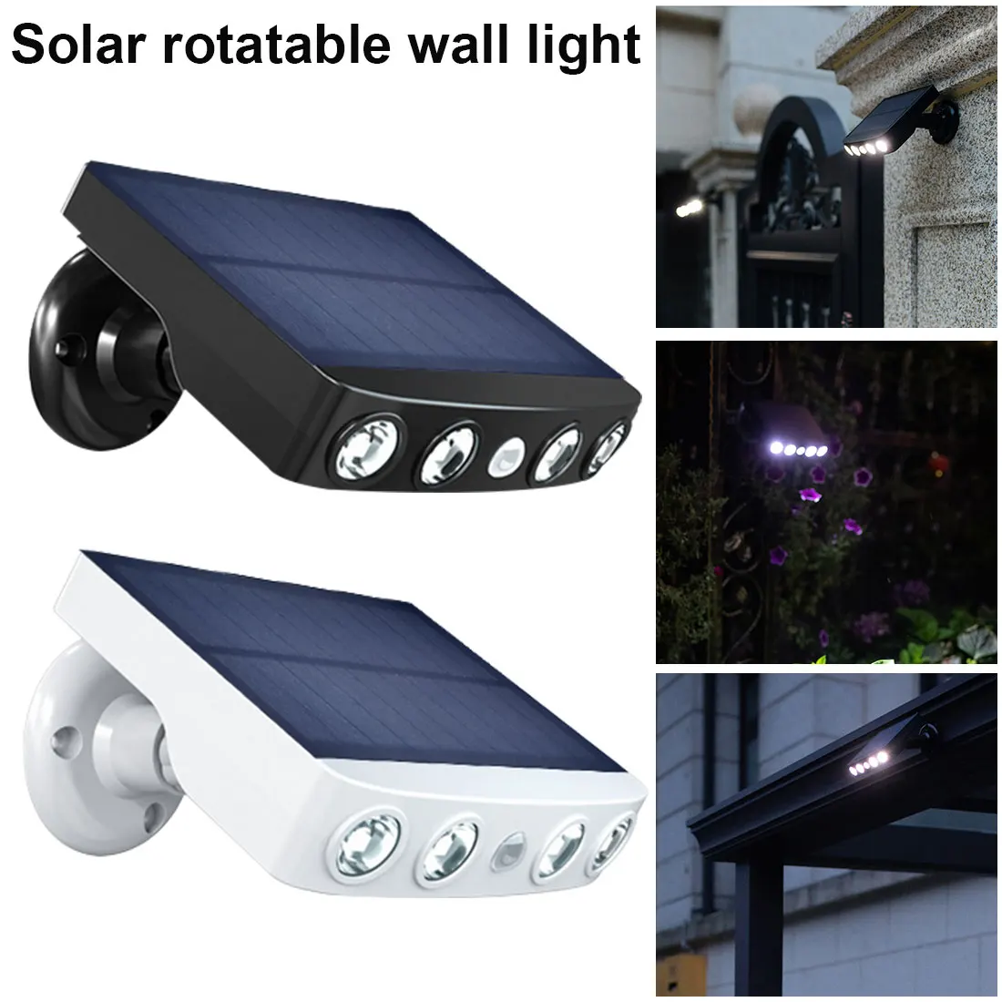 

Outdoor Solar Light Motion Sensor Waterproof Garden LED Solar Lamp Spotlights For Garden Path Road LED Wall Light