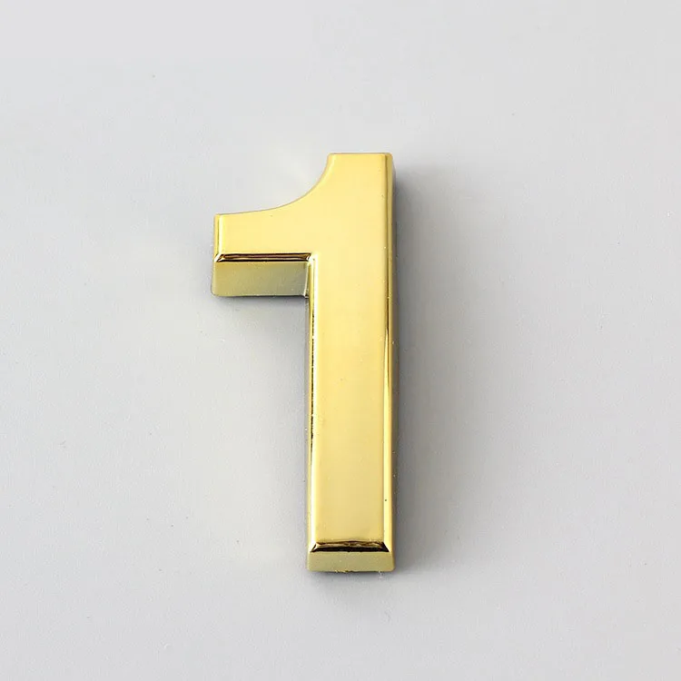 New local gold digital number plate 5cm hotel box house room ktv signage | Обустройство дома