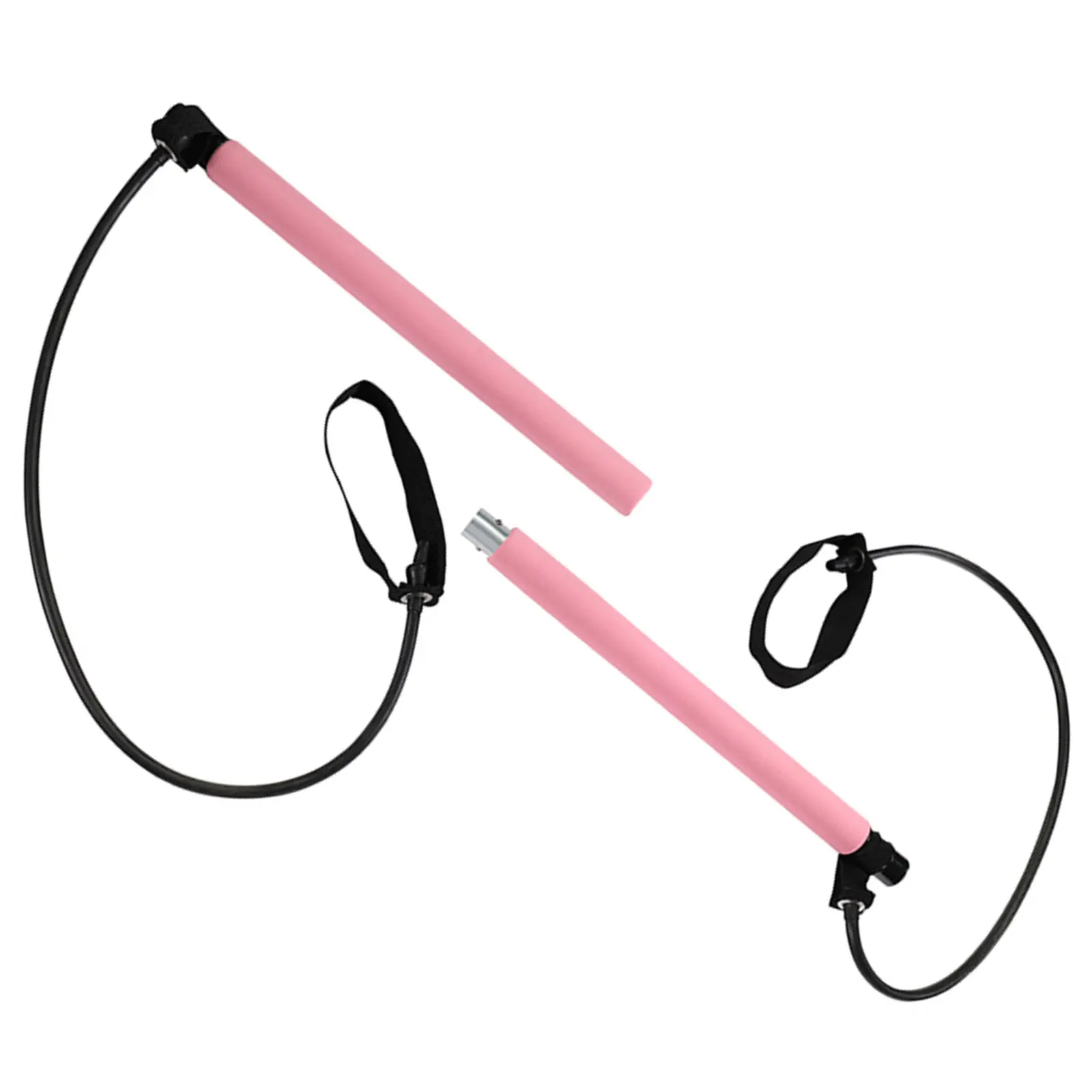 

Pilates Stick Yoga Rally Bar Fitness Home Yoga Gym Body Workout Exercise Arm Resistance Bands Rope Puller Yoga Stretch Bar Gym