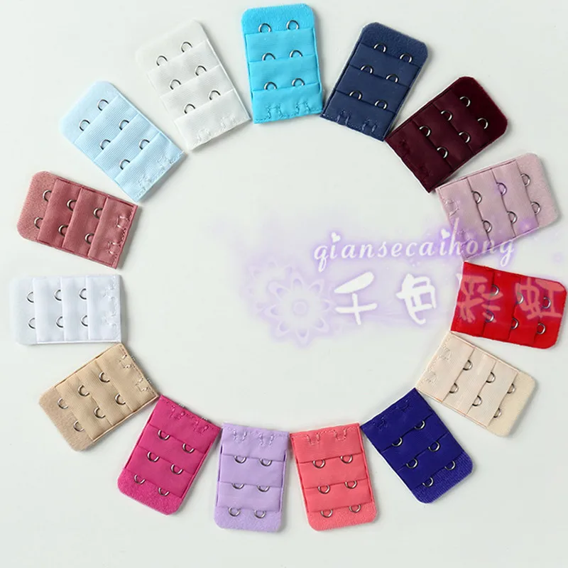 Нержавеющая сталь бюстгальтер расширитель 2 ряда 3 крючка эластичная