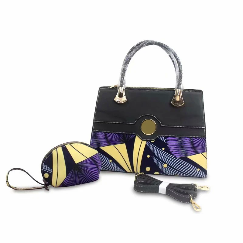 

2021 100%cotton Most recent African fashion bag wax defines 3 pieces / set hip bag wax matching 6Y African real soft wax fabric