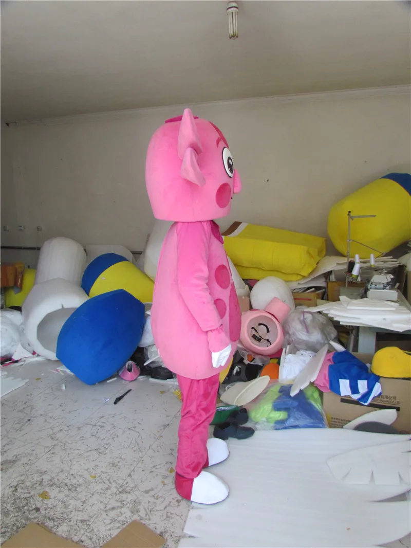 New Version round body pink pig Mascot Costume Adult Birthday Party Fancy Dress Halloween Cosplay Outfits Clothing Xmas