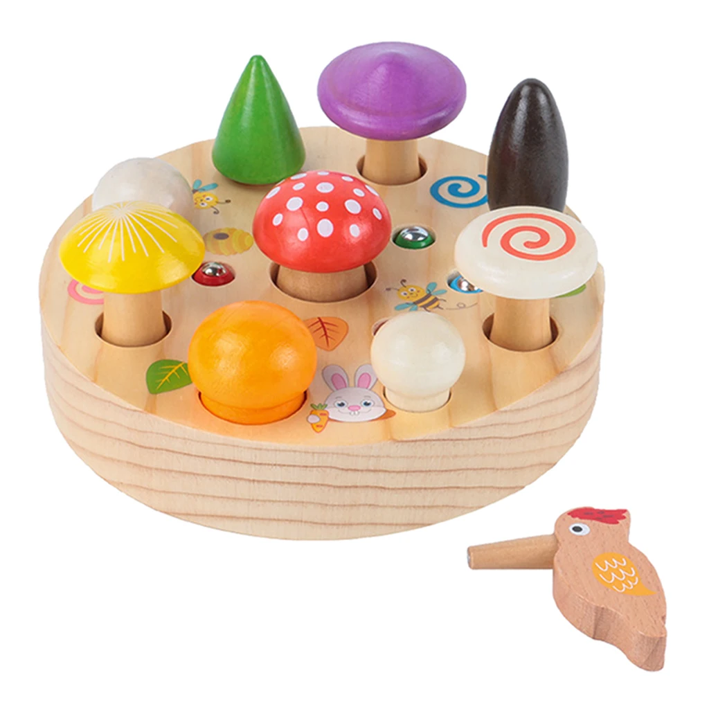 Деревянная игра поймать червей | Игрушки и хобби