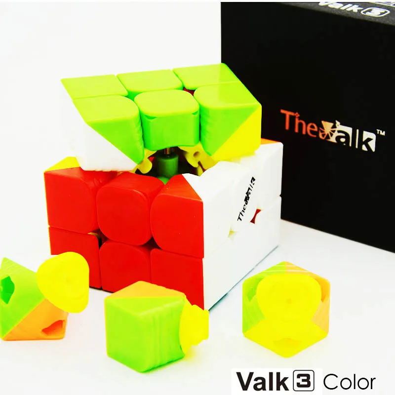 QiYi Thunderclap 3x3x3 черный 3 слоя Mofangge Qiyi 5,7 см 3 слоя Thunderclap V2 Stickerless QiYi Valk 3 черный магический куб - Цвет: Valk 3 Color