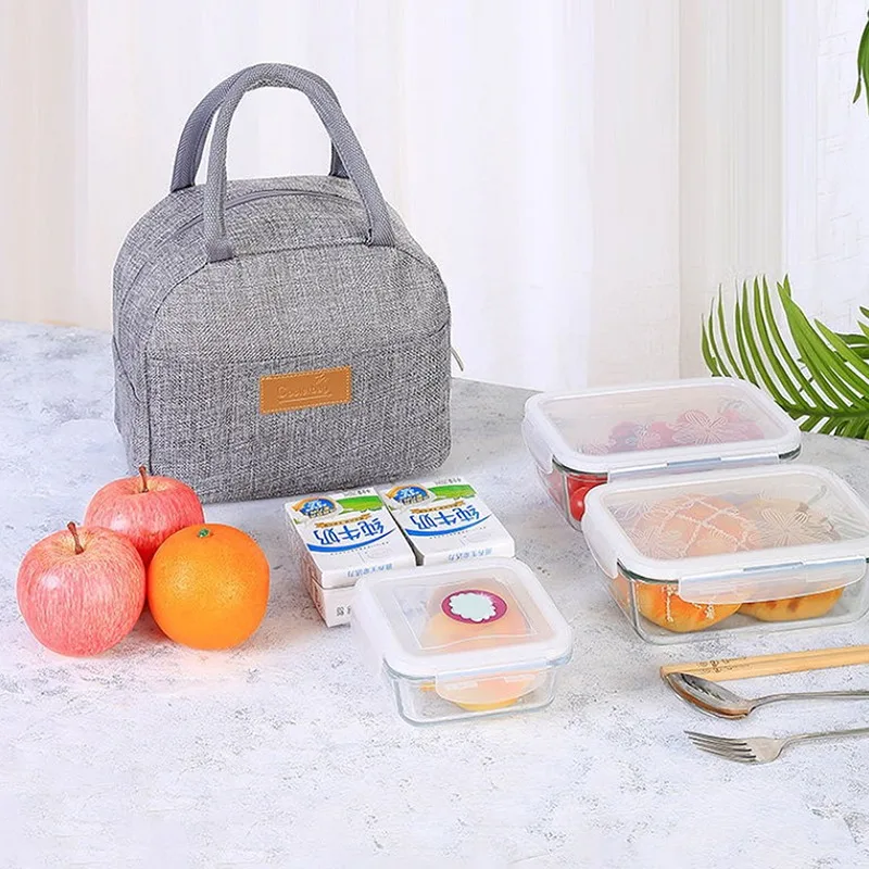 Functional Cooler Bag Lunch Box Portable Insulated Lunch organizer Bag Thermal Food Picnic Lunch Storage Bags For Women Kids