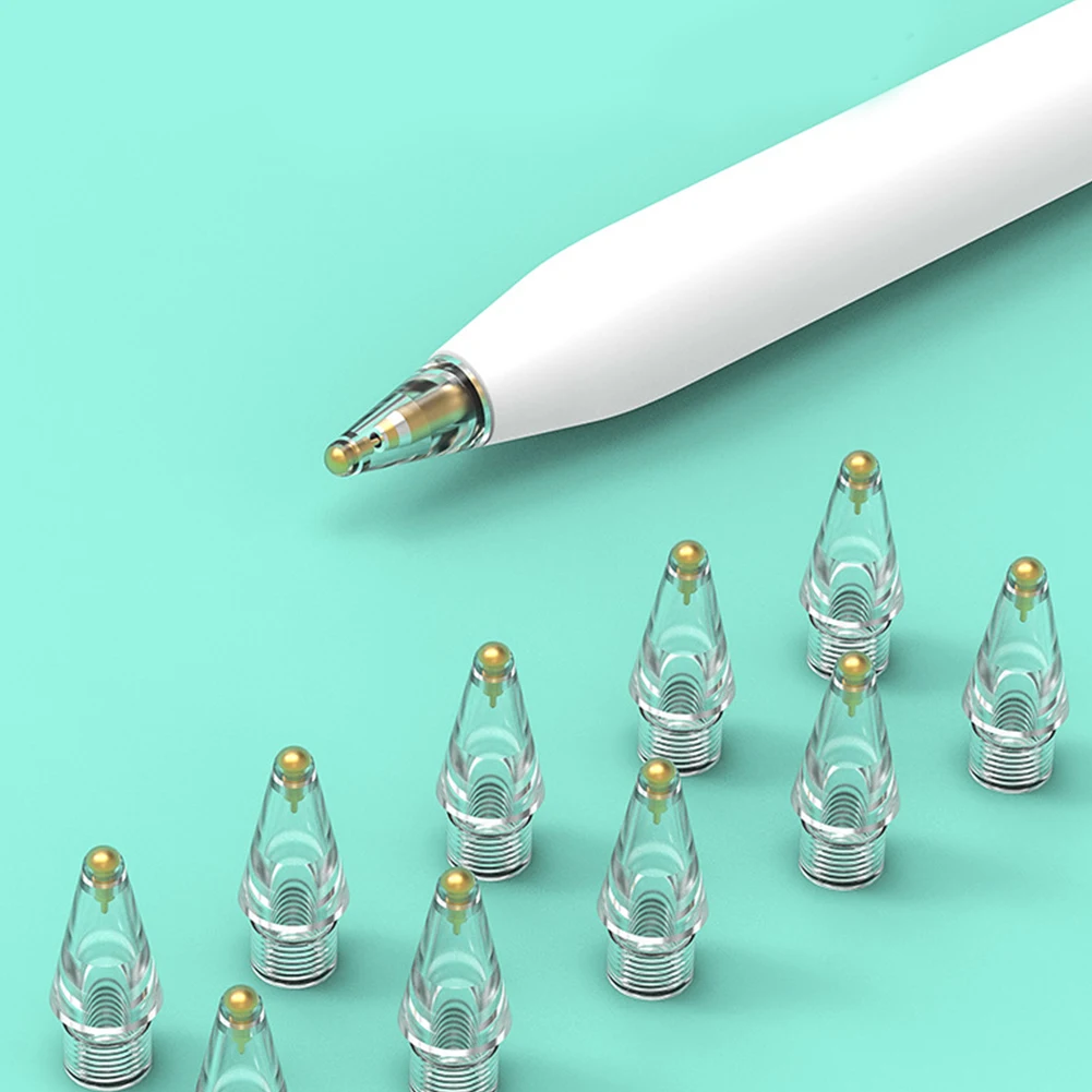 

Запасной наконечник для Apple Pencil Совет запасных Nib для Apple Pencil Gen 1/2 iPad, прозрачный стилус, сменный наконечник для стилуса