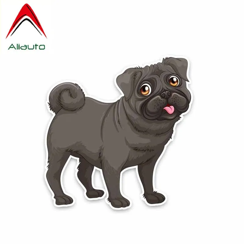 Aliauto собака животное Мопс щенок автомобиль декоративный автомобильный стикер