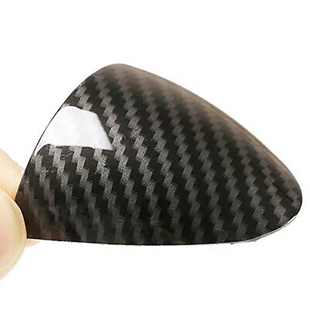 

Interior Steering Wheel Trim Strip Trim Black Carbon Fiber Cover Durable
