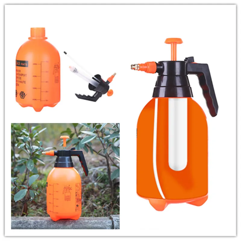 

Garden 2L Pneumatic Automatic Sprayer Orange Bottle Watering Pot Garden Sprinkler irrigation Sprinkler disinfection