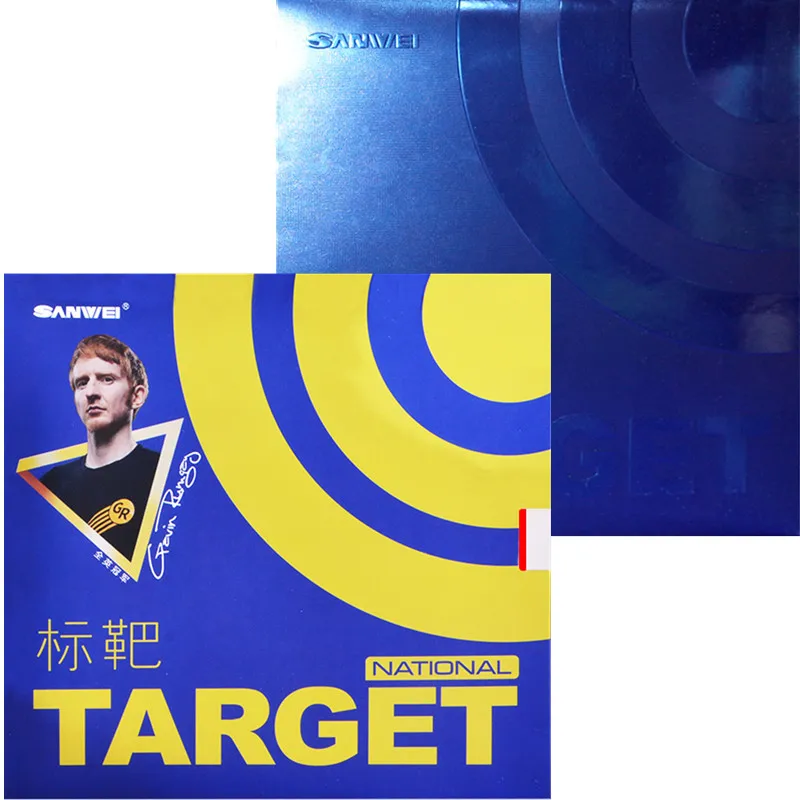 SANWEI Target National с синей губкой резиновые прыщи для настольного тенниса в резине пинг