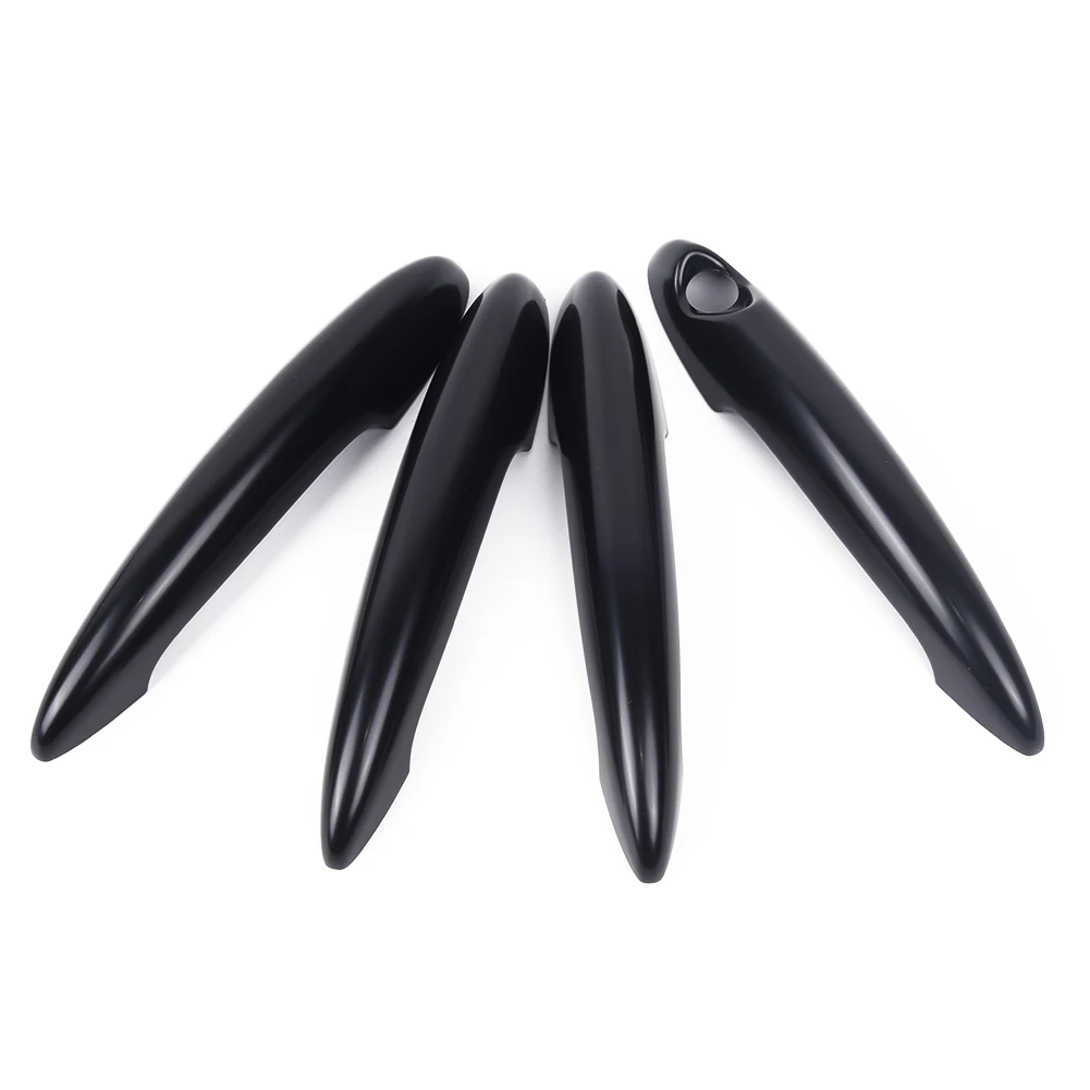 

Car Door Handle Covers Exterior Replacement 4Pcs Parts PC plastic Useful