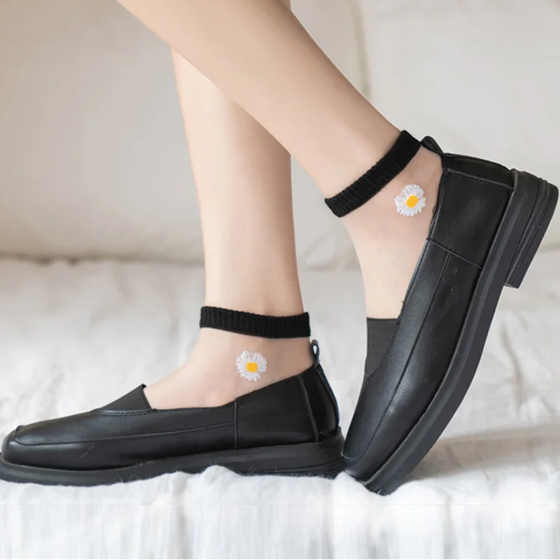 5 пар/лот пикантные сетчатые ажурные носки Ультра-тонкие прозрачные женские на