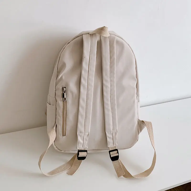 

Teen Girls School Bags Backpacks Women Nylon Black Bookbags Middle Student High Schoolbag Teenagers Bagpack College Style
