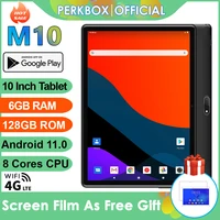global version 10 inch tablet android 11 0 os octa core 6gb ram 128gb rom 1280x800 ips 4g fdd lte gps wifi bluetooth netflix pad