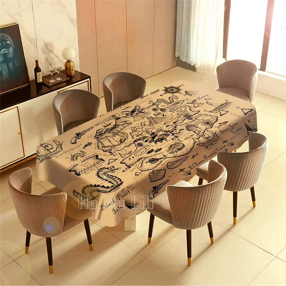 Рисунок Остров сокровищ внутреннее и наружное искусство столовое украшение | Дом