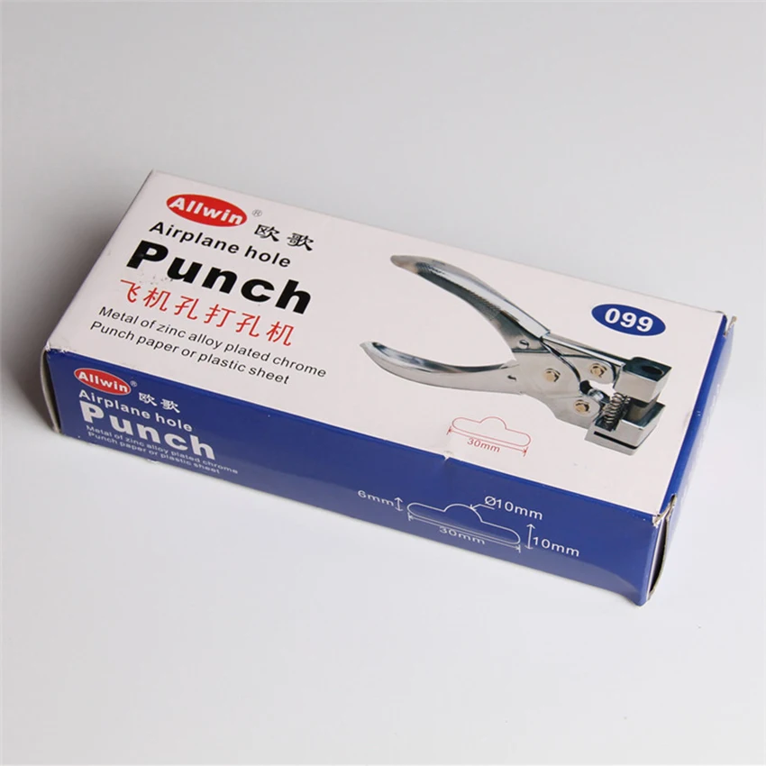 

1 Hole Punch Hole Puncher for PVC Plastic Board, Hard Paper, Card, 7 Sheet of Copy Paper Punch Capacity Classic, Stainless Steel