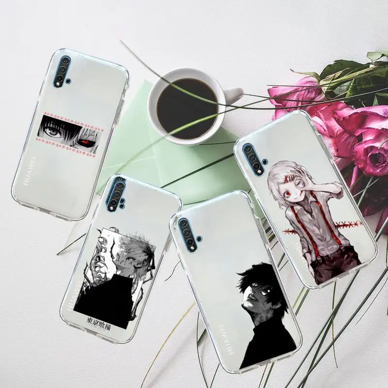 

anime Tokyo Ghoul Japan Phone Case Transparent for Huawei honor P mate 40 20 30 10 50 i 9 x mate pro lite 8a
