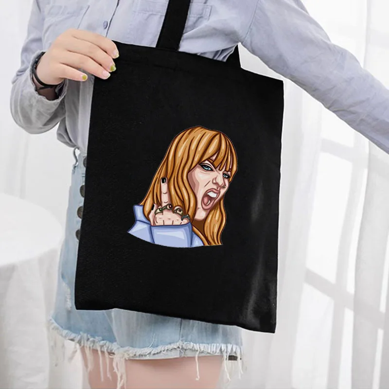 

Maneskin Shopping Bags Woman Tote bags Canvas Folding Shopper Women's Designer Handbags Customizable Luxury Printed Shoulder Bag
