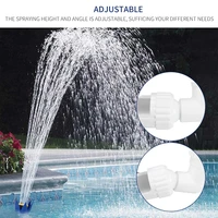 swimming pool waterfall sprayers lotus flowers pond fountain nozzles accessories adjustable sprays direction height